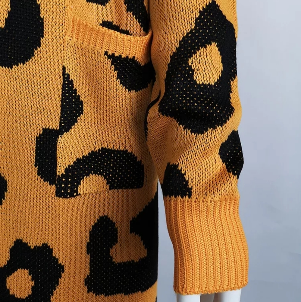 Leopard print long cardigan - Picture 4 of 5
